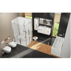 Зеркало с подсветкой белый глянец 60х55 см Ravak Chrome  X000000546