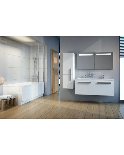 Зеркало с подсветкой белый глянец 60х55 см Ravak Chrome  X000000546