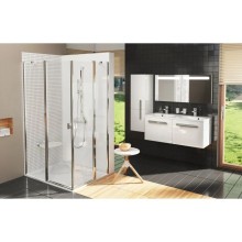 Зеркало с подсветкой белый глянец 60х55 см Ravak Chrome  X000000546