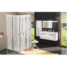 Зеркало с подсветкой белый глянец 60х55 см Ravak Chrome  X000000546