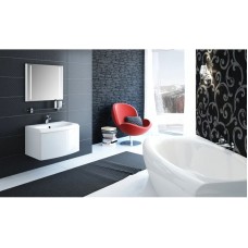 Зеркало с LED подсветкой белый глянец 70х60 см Ravak Evolution X000000398