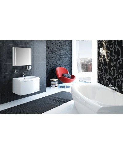 Зеркало с LED подсветкой белый глянец 70х60 см Ravak Evolution X000000398