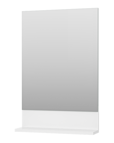 Алиса - 50 Зеркало белое с полкой