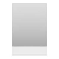 Алиса - 50 Зеркало белое с полкой