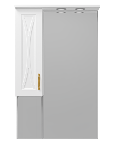 Амбра - 65 зеркало-шкаф лев. (свет)