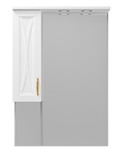 Амбра - 70 зеркало-шкаф лев. (свет)