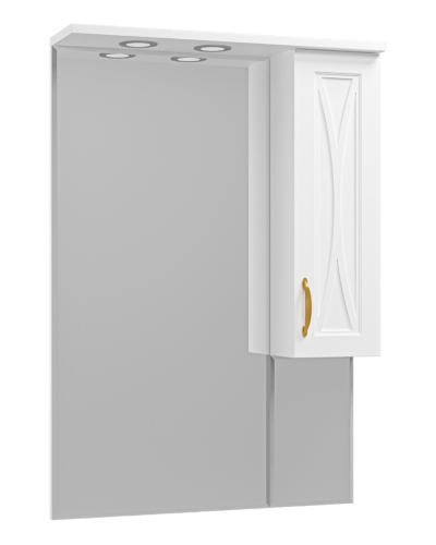 Амбра - 70 зеркало-шкаф прав. (свет)