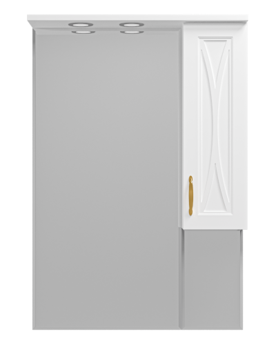 Амбра - 70 зеркало-шкаф прав. (свет)