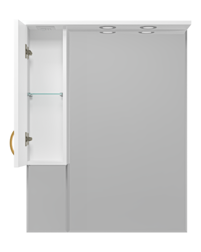 Амбра - 80 зеркало-шкаф лев. (свет)