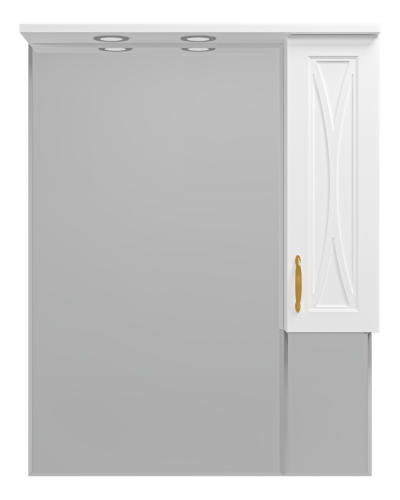 Амбра - 80 зеркало-шкаф прав. (свет)