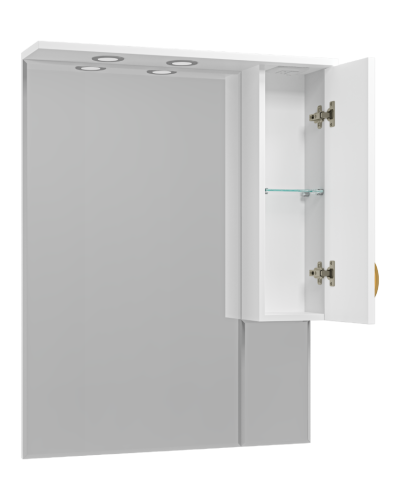 Амбра - 80 зеркало-шкаф прав. (свет)