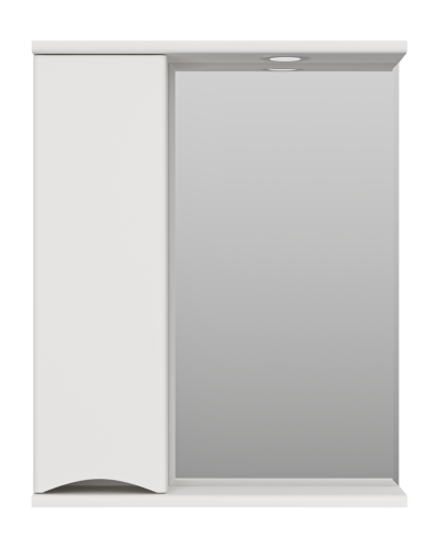 Атлантик - 60 Зеркало с 1 шкаф. белый левый