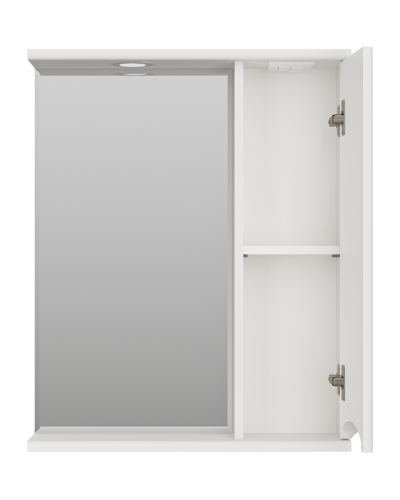 Атлантик - 60 Зеркало с 1 шкаф. белый правый