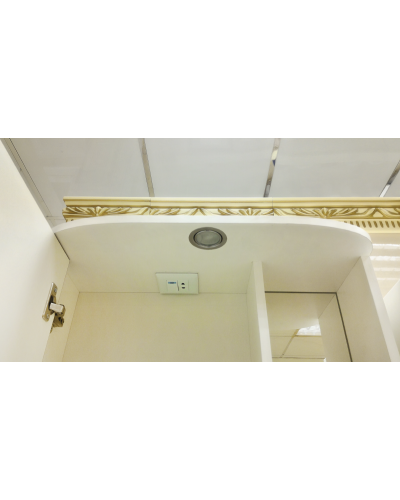 Венера - 55 Зеркало-шкаф лев. со светом белое