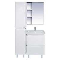 Венера - 60 Зеркало-шкаф прав. со светом белое