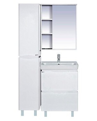 Венера - 60 Зеркало-шкаф прав. со светом белое