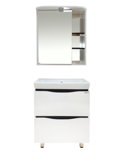 Венера - 70 Зеркало-шкаф лев. со светом комбинированное