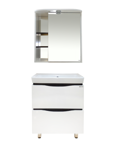 Венера - 70 Зеркало-шкаф прав. со светом комбинированное