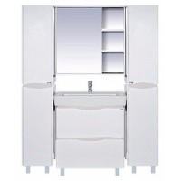 Венера - 80 Зеркало-шкаф лев. со светом белое