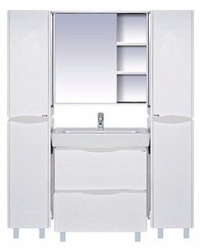 Венера - 80 Зеркало-шкаф лев. со светом белое