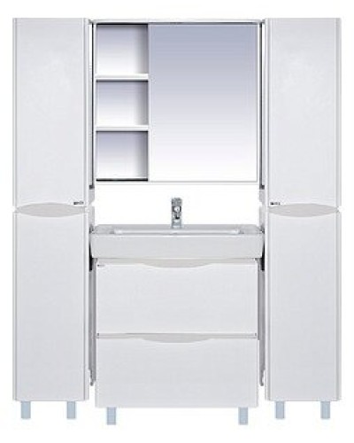 Венера - 80 Зеркало-шкаф прав. со светом белое