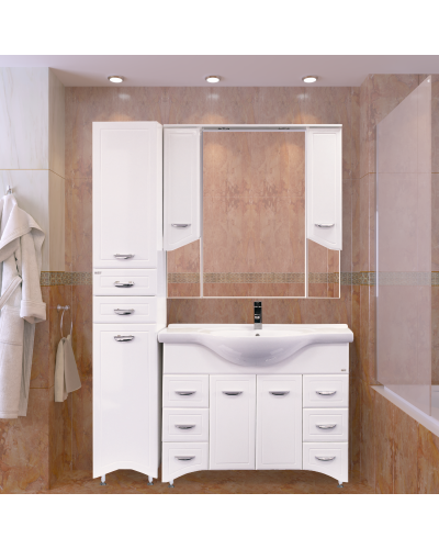 Дрея -105 Зеркало - шкаф  (свет)