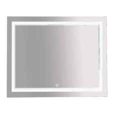 2 Неон - Зеркало LED 1000х800 сенсор на зеркале (двойная подсветка)