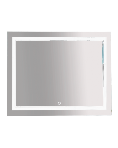 2 Неон - Зеркало LED 1000х800 сенсор на зеркале (двойная подсветка)