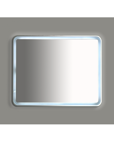 3 Неон - Зеркало LED 1000х800 сенсор на корпусе (с круглыми углами)