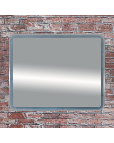 3 Неон - Зеркало LED 1000х800 сенсор на корпусе (с круглыми углами)