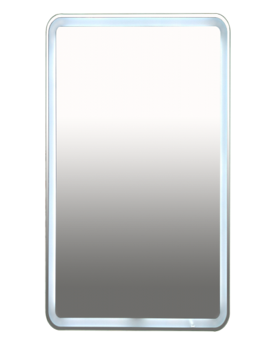 3 Неон - Зеркало LED  500х800 сенсор на корпусе (с круглыми углами)