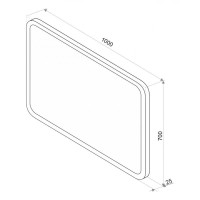 СТАЙЛ D1 зеркало 1000*700