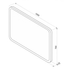 СТАЙЛ D1 зеркало 1000*700