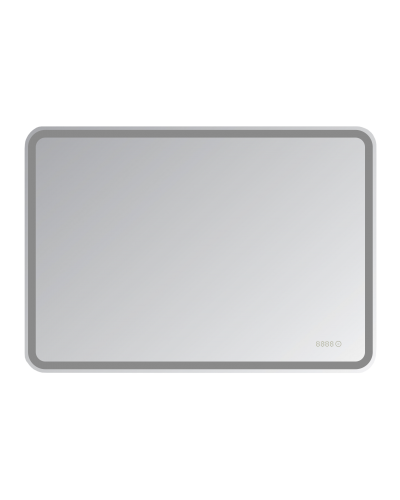 СТАЙЛ D13 зеркало 1000*700 с часами