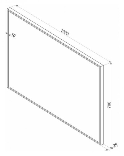 СТАЙЛ S1 Зеркало 1000*700