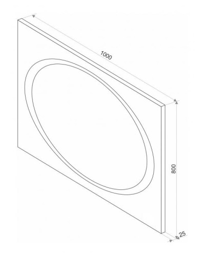 СТАЙЛ X1 Зеркало 1000*800