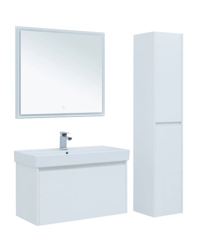 Зеркало Aquanet Nova Lite 90 242264 с подсветкой Белое