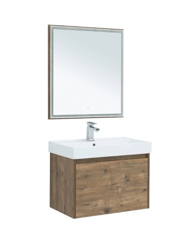 Зеркало Aquanet Nova Lite 75 249513 с подсветкой Дуб рустикальный