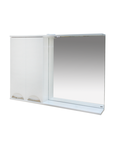 Куба- 120 Зеркало-шкаф(свет) лев.