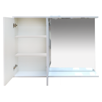 Куба- 120 Зеркало-шкаф(свет) лев.