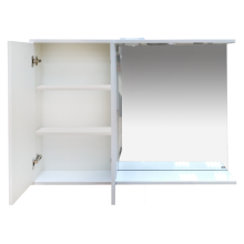 Куба- 120 Зеркало-шкаф(свет) лев.