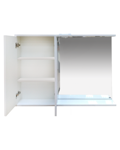 Куба- 120 Зеркало-шкаф(свет) лев.