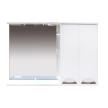 Куба- 120 Зеркало-шкаф(свет) прав.