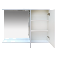 Куба- 120 Зеркало-шкаф(свет) прав.