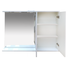 Куба- 120 Зеркало-шкаф(свет) прав.