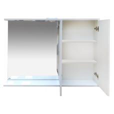 Куба- 120 Зеркало-шкаф(свет) прав.
