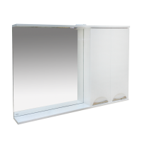 Куба- 120 Зеркало-шкаф(свет) прав.