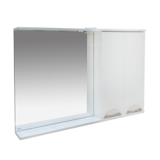 Куба- 120 Зеркало-шкаф(свет) прав.