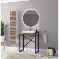 Зеркало Marka One Aurora 80 У85578 с подсветкой Холодный свет 300 LED