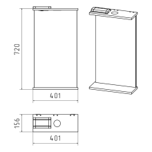 МАГНОЛИЯ-40 зеркало (свет)